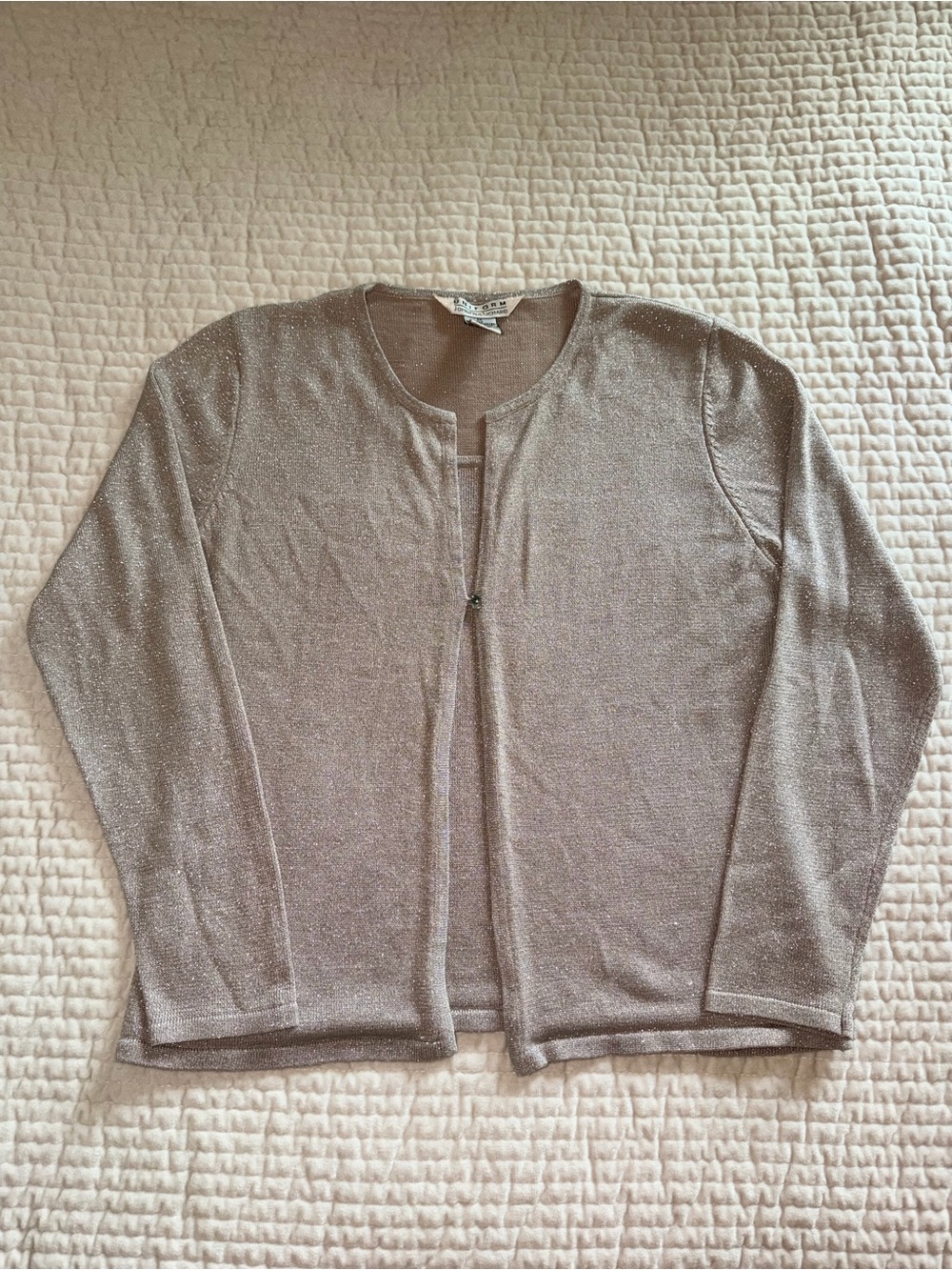 JohnPaulRichard Shimmery Taupe Cardigan